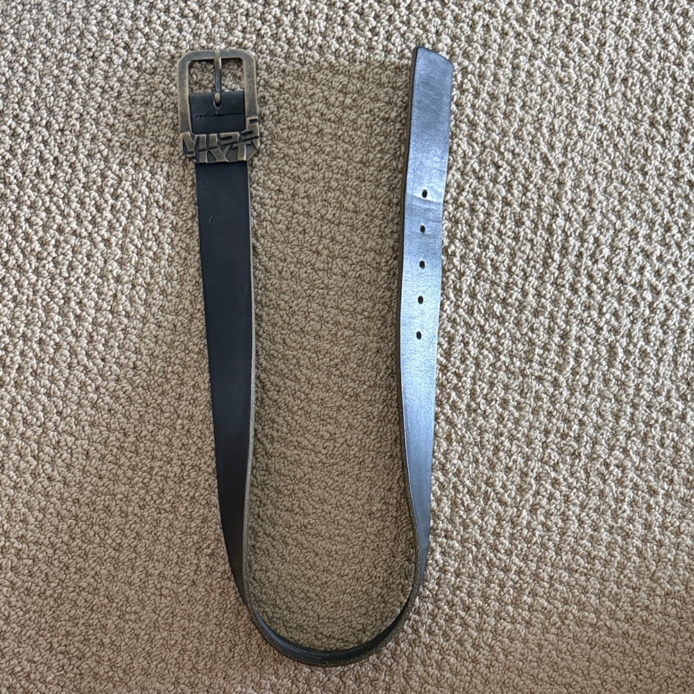 Men's Black Leather Belt